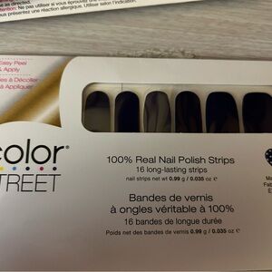 Color Street Black Nail Polish Strips - Fig-ure It Out
